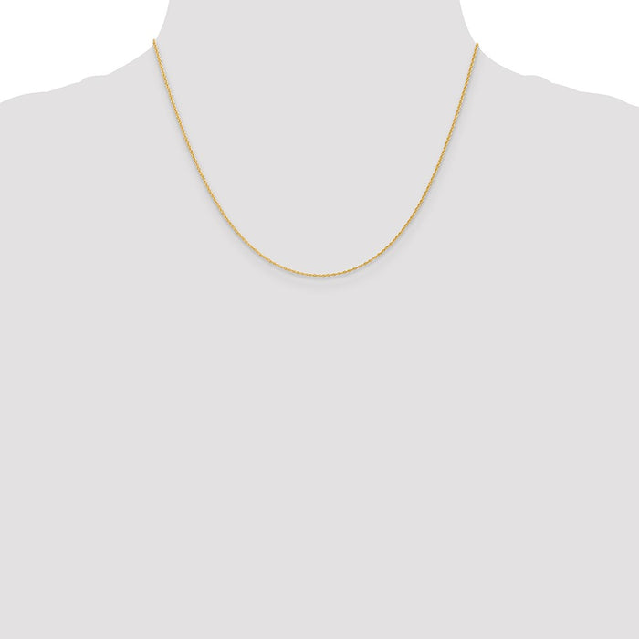 Exclusive 14K Gold Baby Rope Chain 18-Inch 1.1mm - Stylish Value Necklace-4