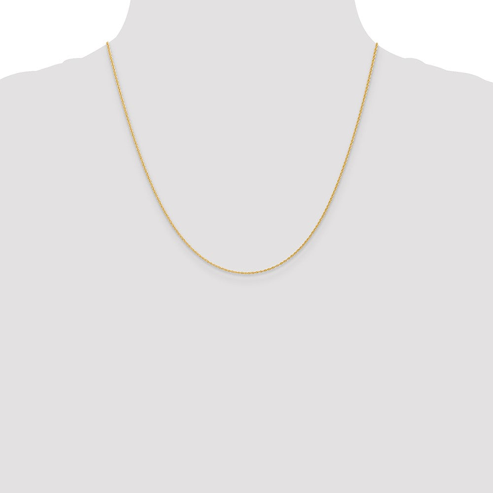 Shop Stylish 14K Gold Baby Rope Chain 20-Inch 1.1mm - Affordable Luxury!