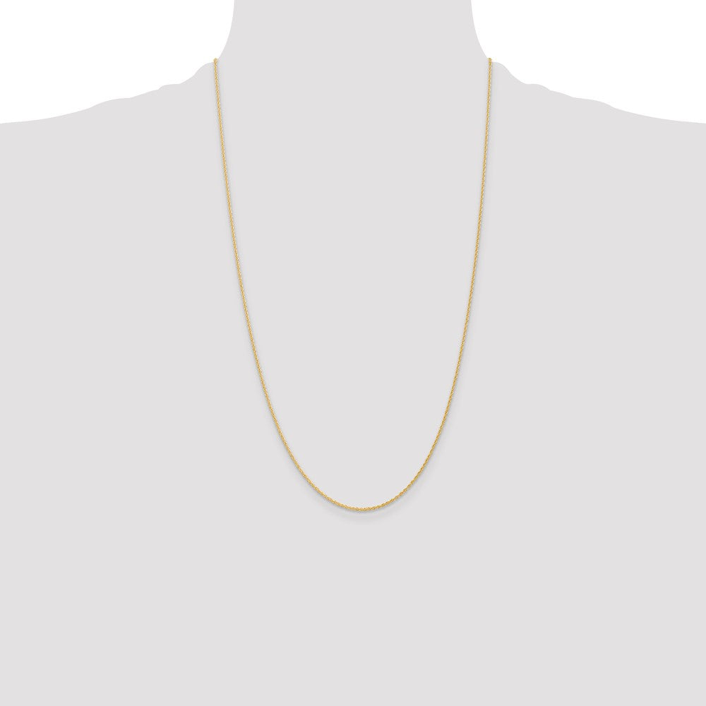Buy Discounted 14K Gold 26-Inch Baby Rope Chain - 1.1mm, Stylish & Durable!