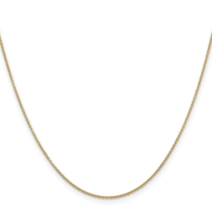Buy Stylish 14K Gold .9mm Cable Chain - 14 Inches of Luxury & Value!-2
