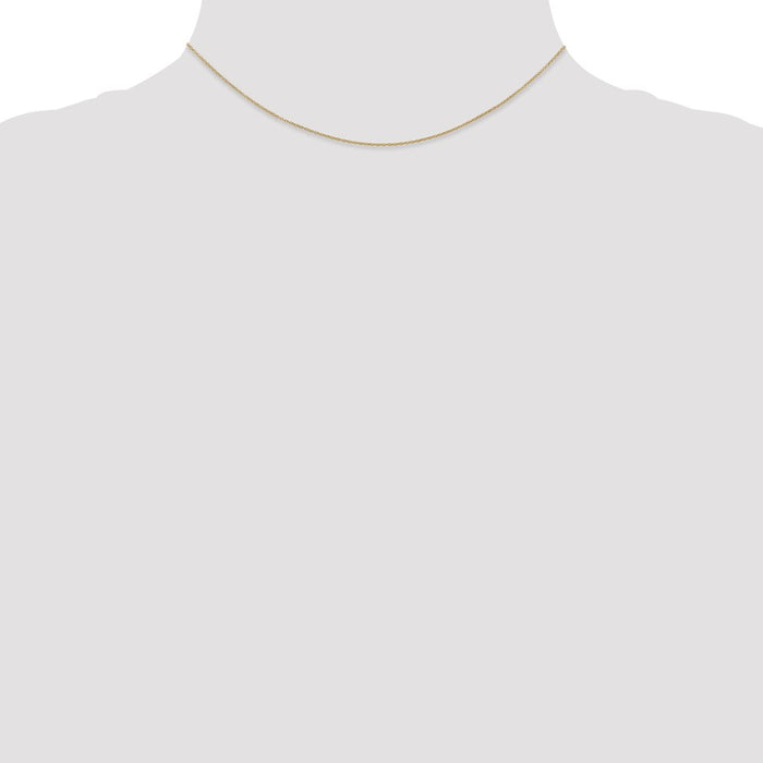 Buy Stylish 14K Gold .9mm Cable Chain - 14 Inches of Luxury & Value!-3