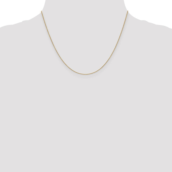 Buy Stylish 14K Gold .9mm Cable Chain - 18-Inch, Affordable Luxury Jewelry-4