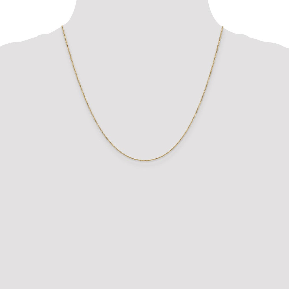 Shop 14K Gold 20-Inch .9mm Cable Chain - Stylish & Affordable Jewelry!