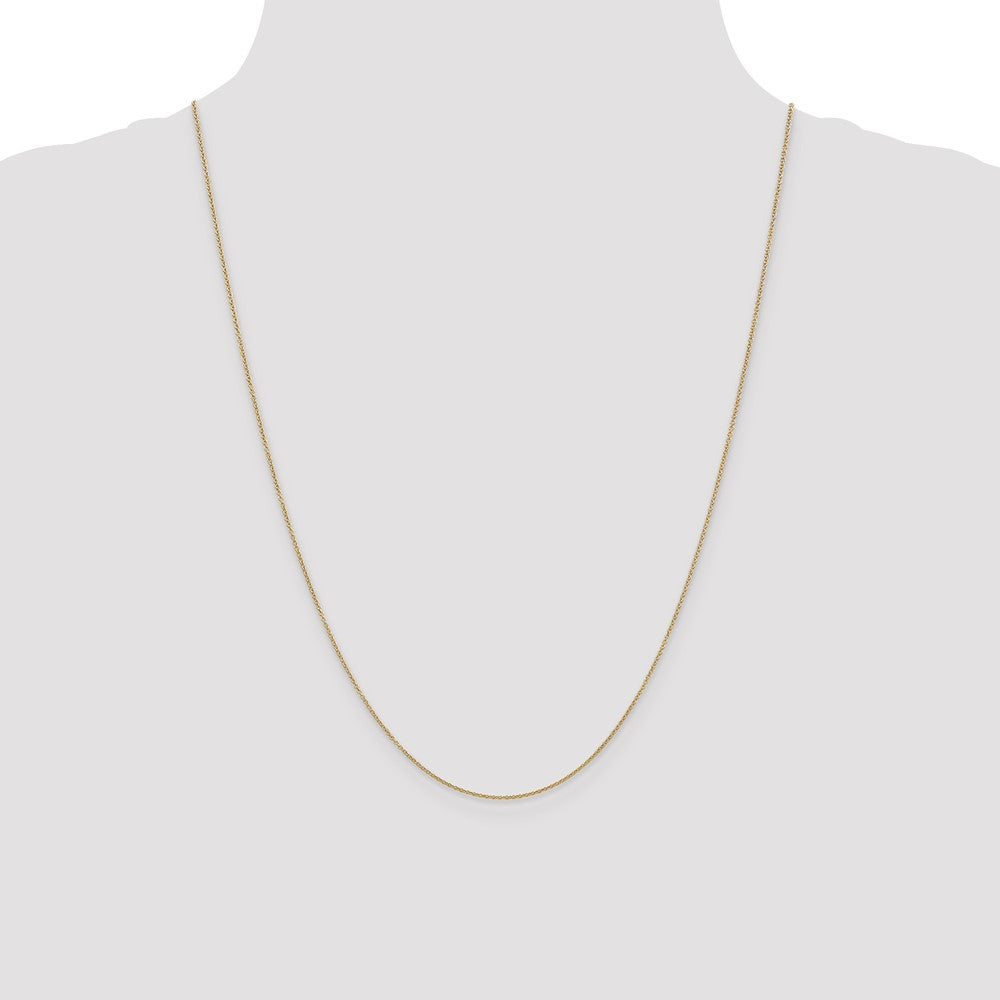 Buy 14K Gold 24-Inch 0.9mm Cable Chain - Stylish Spring Ring Clasp, Affordable Price