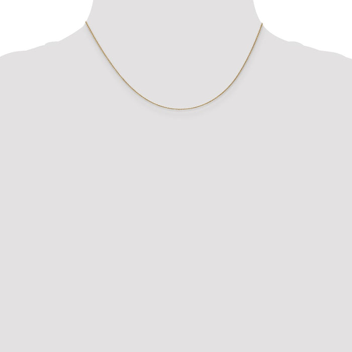 Buy Stylish 14K Gold 16-Inch .9mm Cable Chain - Luxury Lobster Clasp Accessory-4