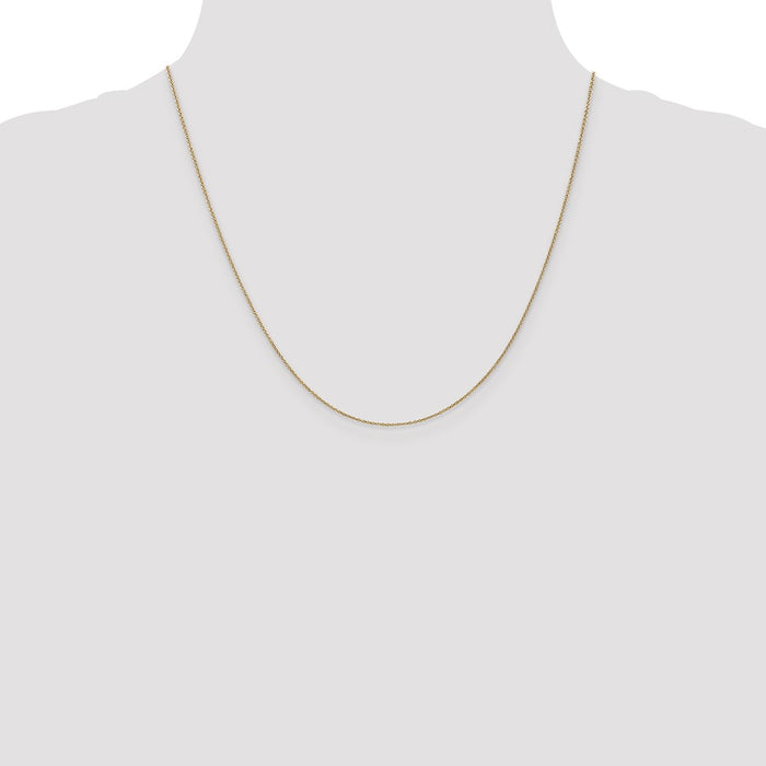Buy Stylish 14K Gold 20-Inch Cable Chain, 0.9mm - Affordable Luxury Jewelry-4