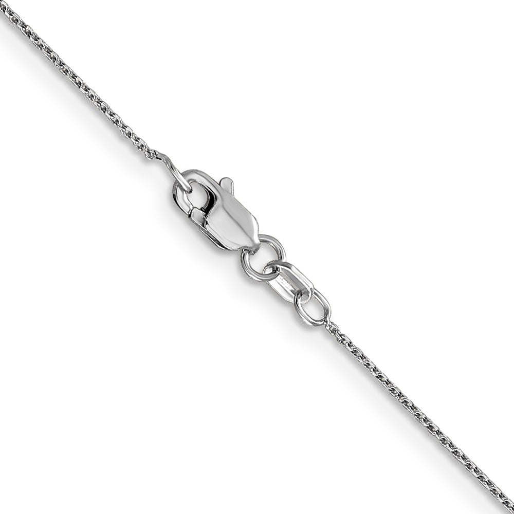 Shop Stylish 14K White Gold 14-Inch 0.8mm Diamond-Cut Cable Chain, Affordable Luxury
