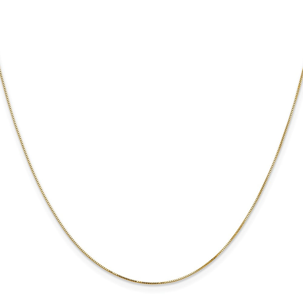 Shop Stylish 14K Gold 24-Inch Box Chain - 0.5mm, Luxury Lobster Clasp
