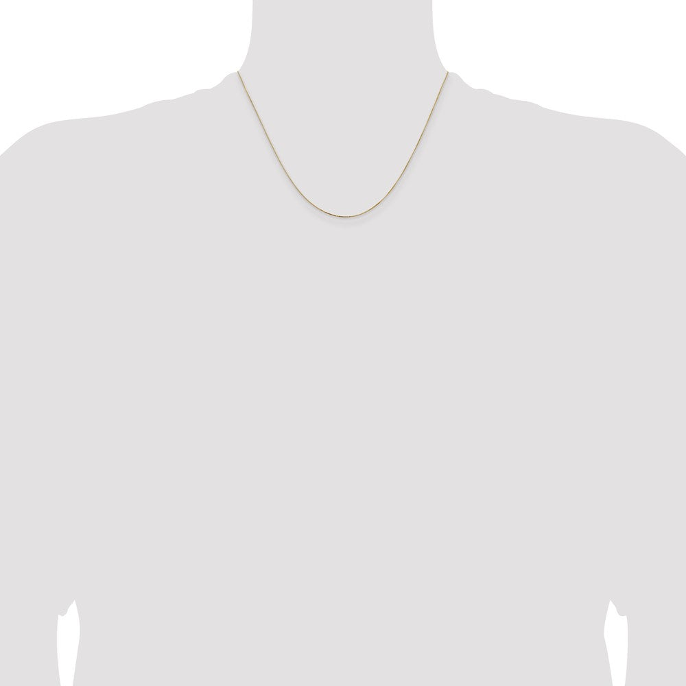 Buy 14K Gold 18-Inch Box Chain | Stylish 0.5mm Design with Lobster Clasp