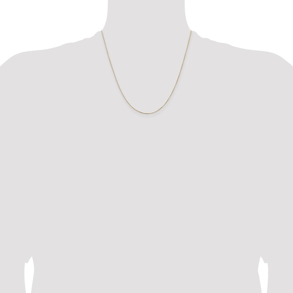 Shop Stylish 14K Gold 20-Inch Box Chain - 0.5mm Lobster Clasp, Luxury Value!