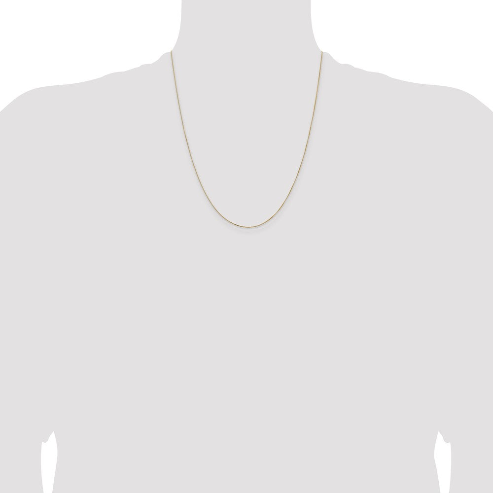 Buy 14K Gold 22-Inch 0.5mm Box Chain with Lobster Clasp - Stylish Value!