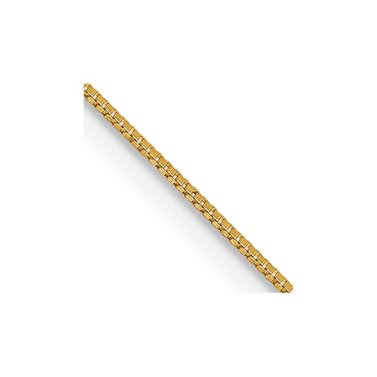 Shop Stylish 14K Gold 18-Inch Box Chain - 0.5mm, Lightweight & Durable