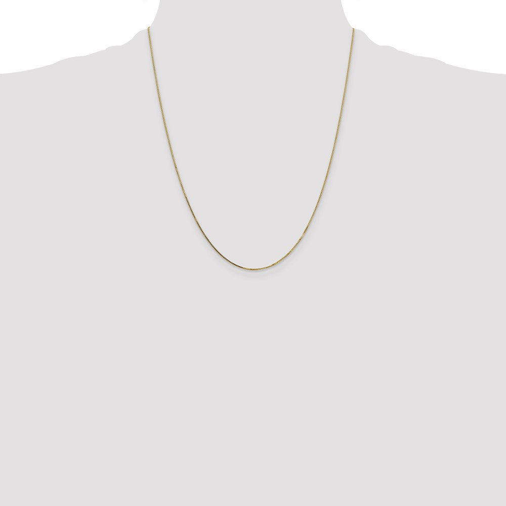 High-Quality 14K Gold 22-Inch Box Chain, 0.7mm - Stylish & Affordable!