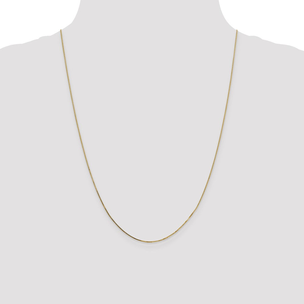 Shop Stylish 14K Gold 24-Inch Box Chain, 0.7mm - Affordable Luxury Jewelry