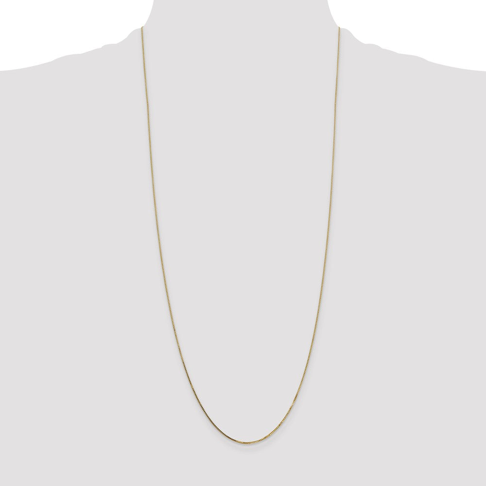 Shop 14K Gold 30-Inch Box Chain, 0.7mm - Stylish & Affordable Jewelry