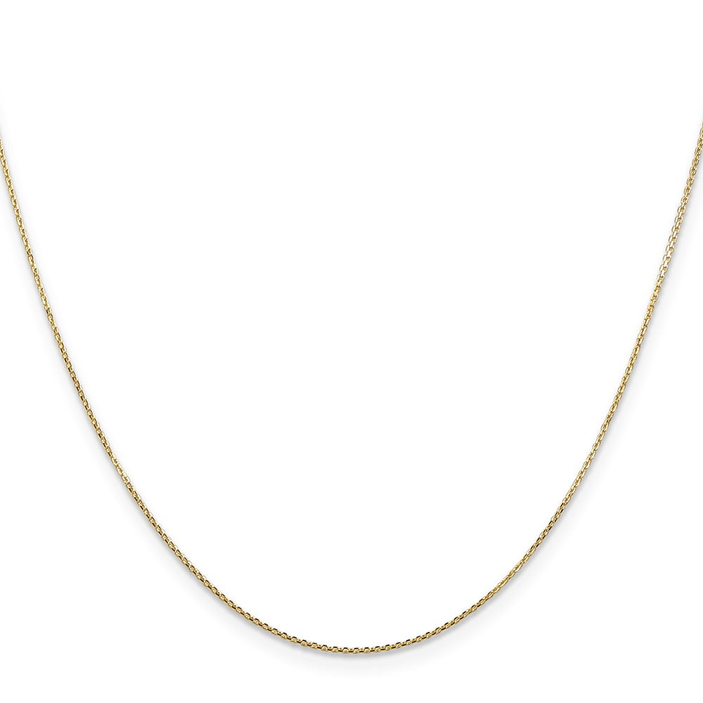 Buy 14K Gold 20-Inch Diamond-Cut Round Link Chain, Stylish & Affordable!