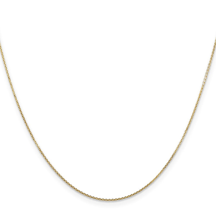 Buy 14K Gold 20-Inch Diamond-Cut Round Link Chain, Stylish & Affordable!-2
