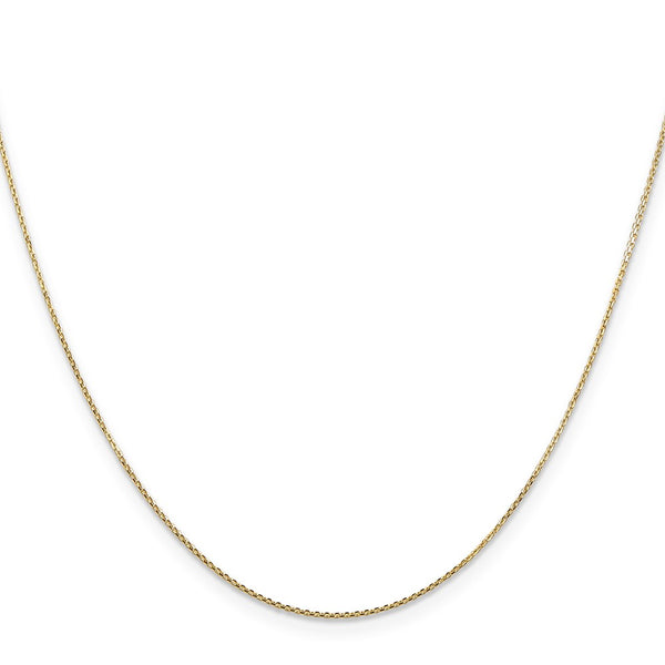 14K Gold 30-Inch Diamond-Cut Cable Chain - Style GR1-1006827