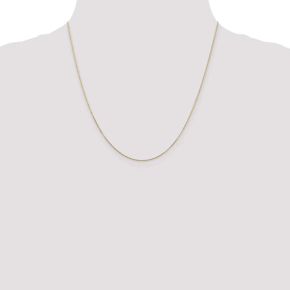 Buy 14K Gold 20-Inch Diamond-Cut Round Link Chain, Stylish & Affordable!