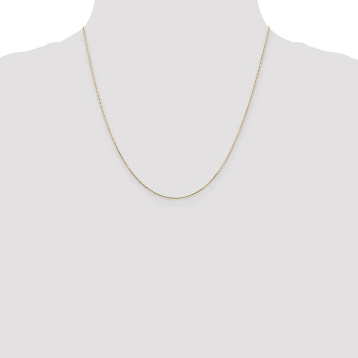 Buy 14K Gold 20-Inch Diamond-Cut Round Link Chain, Stylish & Affordable!-4