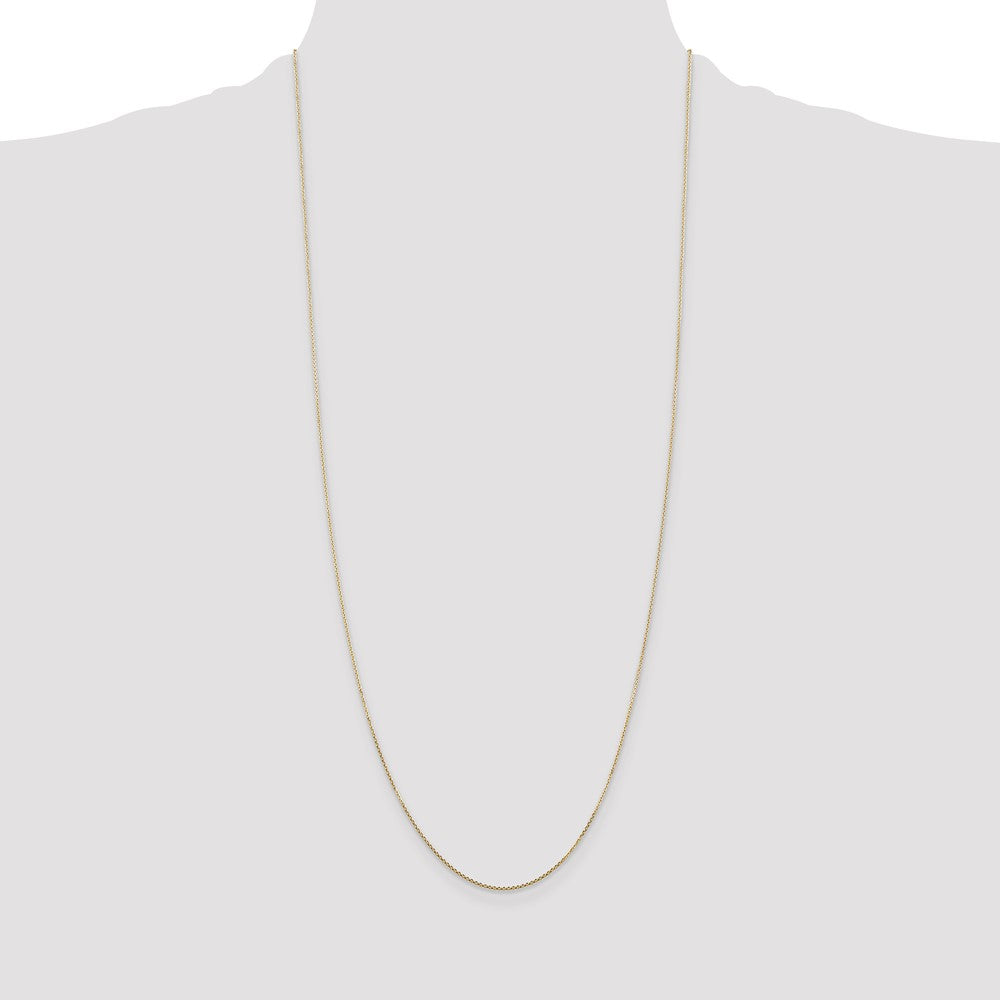 High-Quality 14K Gold 30-Inch Diamond-Cut Cable Chain - Stylish & Affordable