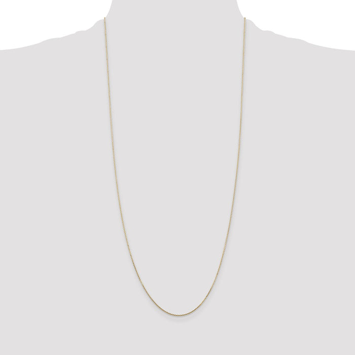 High-Quality 14K Gold 30-Inch Diamond-Cut Cable Chain - Stylish & Affordable-4