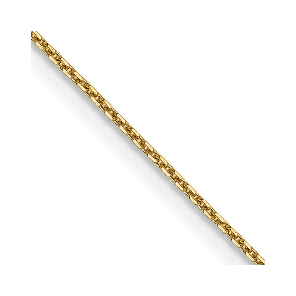 Buy 14K Gold 20-Inch Diamond-Cut Round Link Chain, Stylish & Affordable!