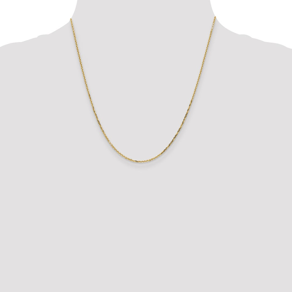 Shop Stylish 14K Gold 20-Inch Diamond-Cut 1.4mm Cable Chain - Luxury Link