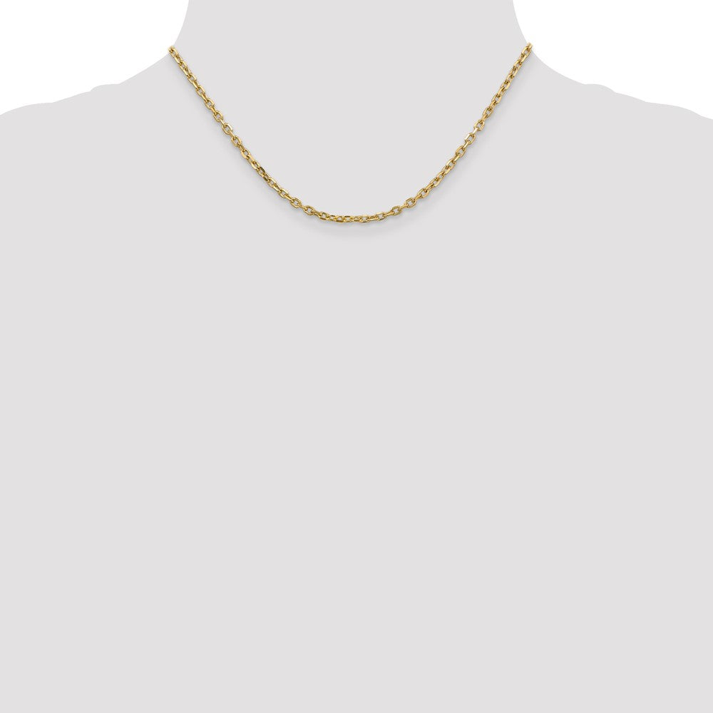 Order 14K Gold 16-Inch Diamond-Cut 3mm Chain - Stylish & Affordable Jewelry