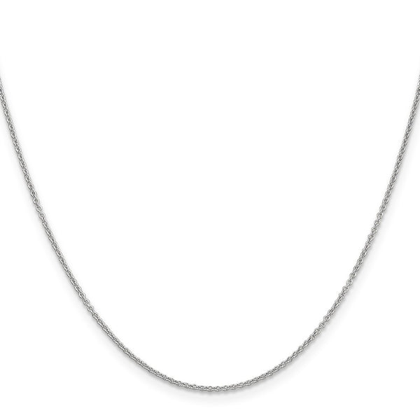 14K White Gold 20-Inch 1.2mm Cable Chain - Lobster Clasp