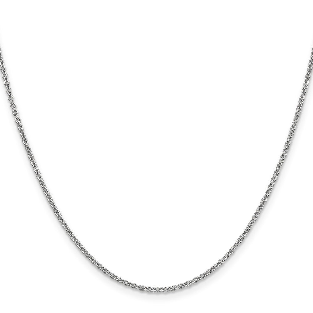 Shop Stylish 14K White Gold 22-Inch Cable Chain, 1.6mm, Luxury Design