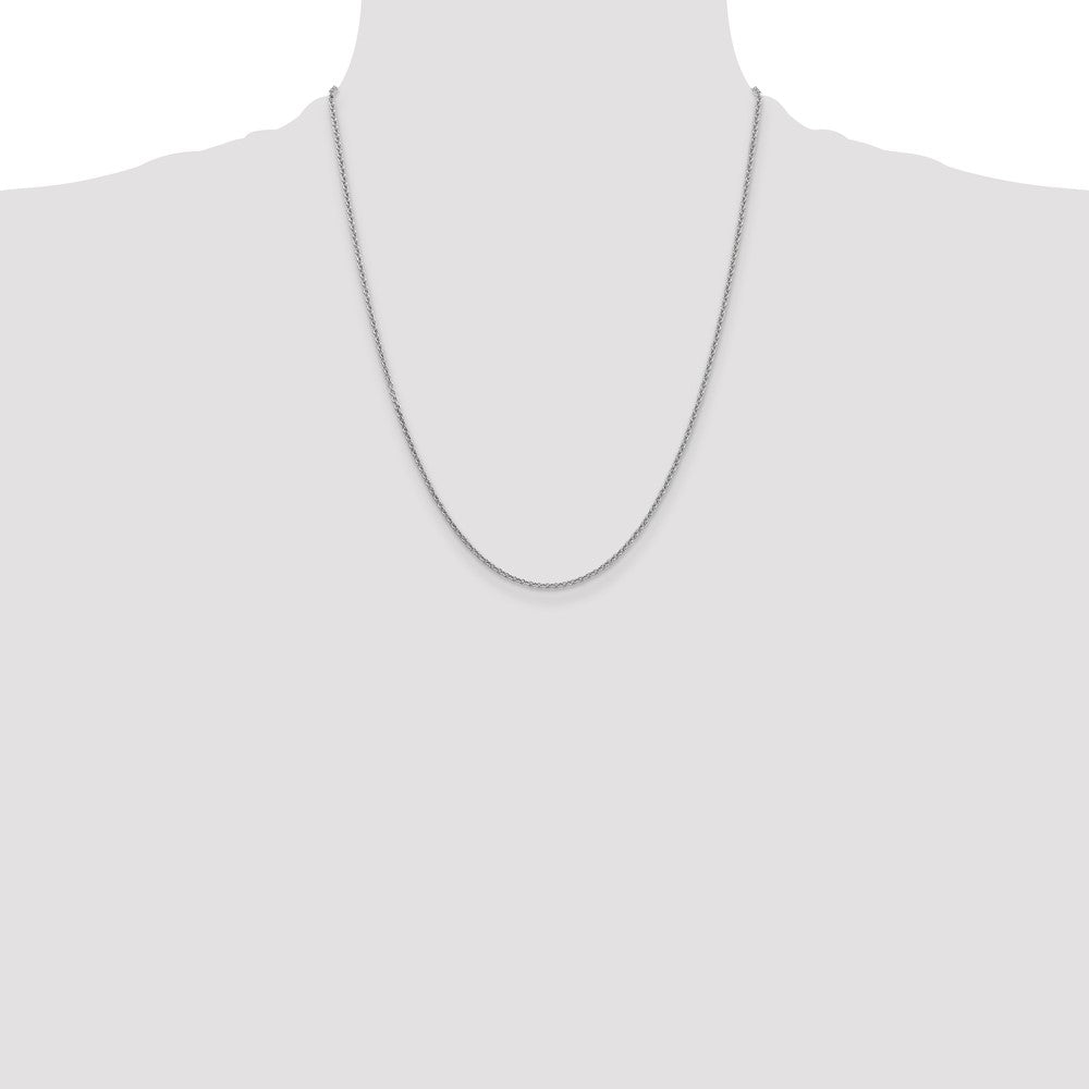 Shop Stylish 14K White Gold 22-Inch Cable Chain, 1.6mm, Luxury Design