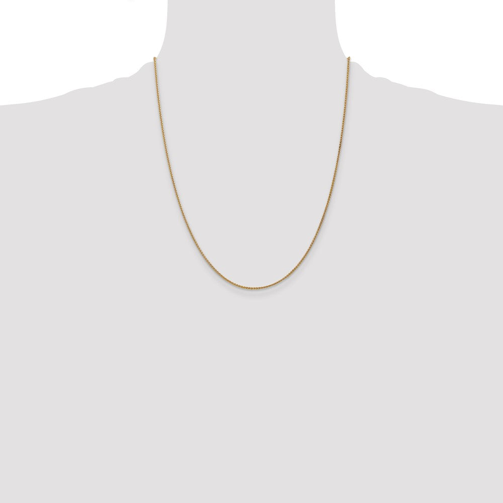 Shop 14K Gold 22-Inch Spiga Chain, 1.25mm - Stylish & Affordable Luxury Jewelry
