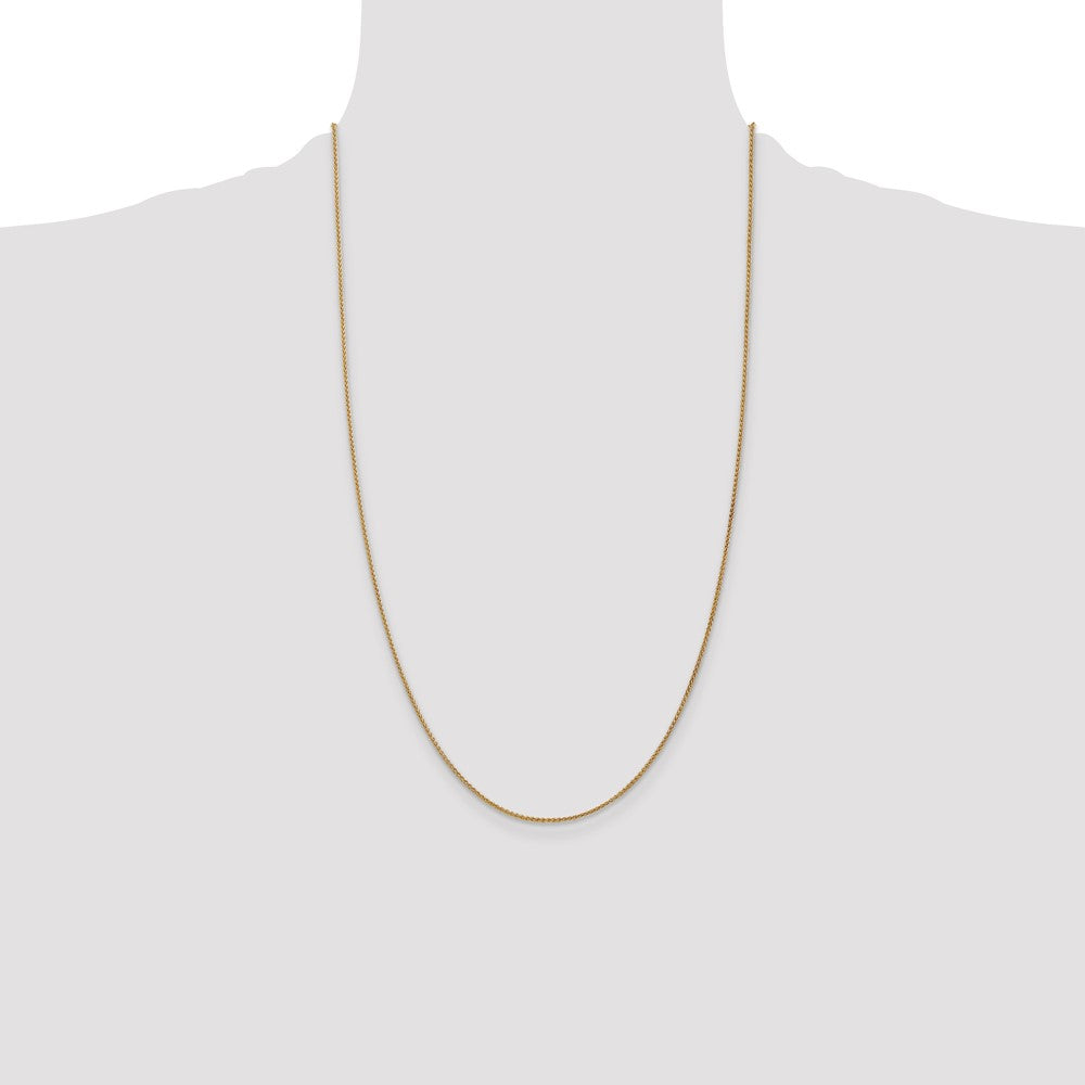 Shop Stylish 26-Inch 1.25mm 14K Gold Spiga Chain with Lobster Clasp