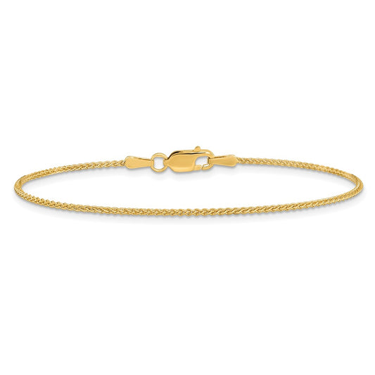 Buy 14K Gold 7-Inch Spiga Chain Bracelet | Stylish 1.25mm Luxury Jewelry