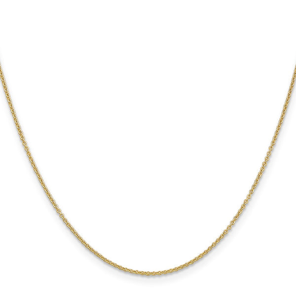 14K Gold 18-Inch Cable Chain - 1.2mm, Lobster Clasp