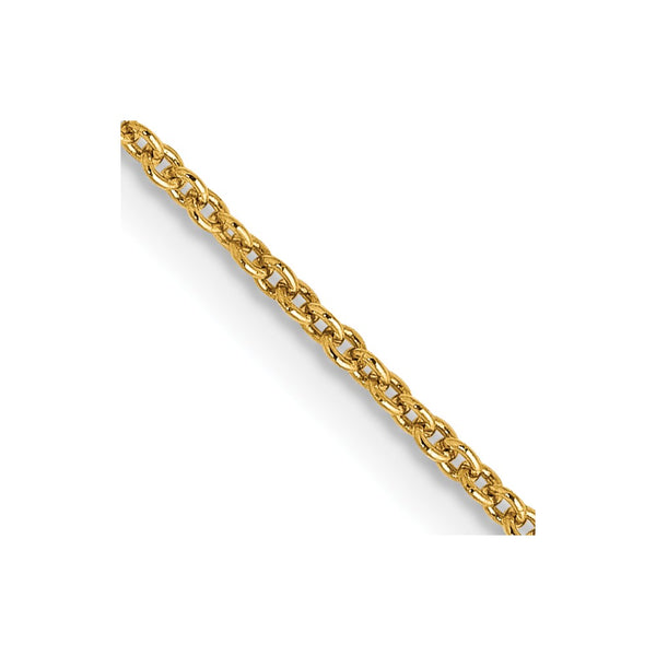 14K Gold 18-Inch Cable Chain - 1.2mm, Lobster Clasp