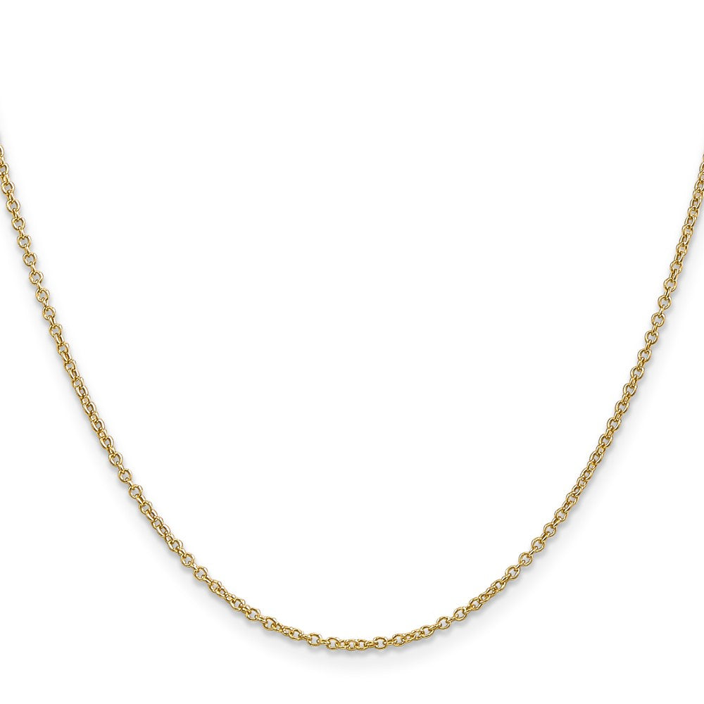 Exclusive 14K Gold 20-Inch 1.4mm Round Link Cable Chain - Stylish & Affordable!