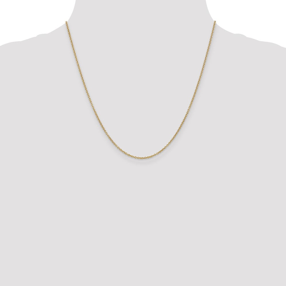 Exclusive 14K Gold 20-Inch 1.4mm Round Link Cable Chain - Stylish & Affordable!