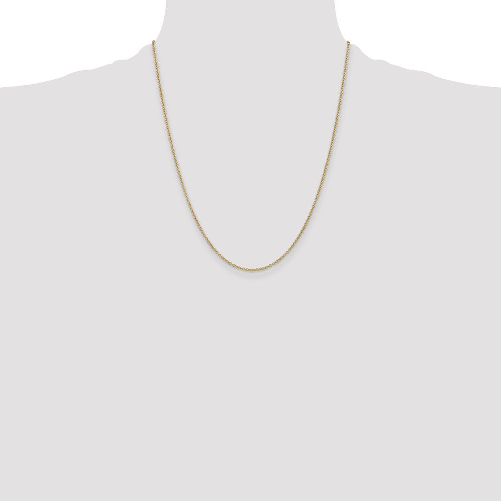 Exclusive 14K Gold 22-Inch Cable Chain - Stylish 1.4mm Links, Affordable Price