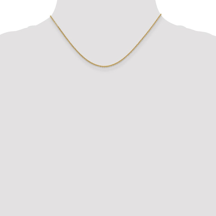 Buy 14K Gold 16-Inch Round Open Link Chain - Stylish & Affordable Luxury-4