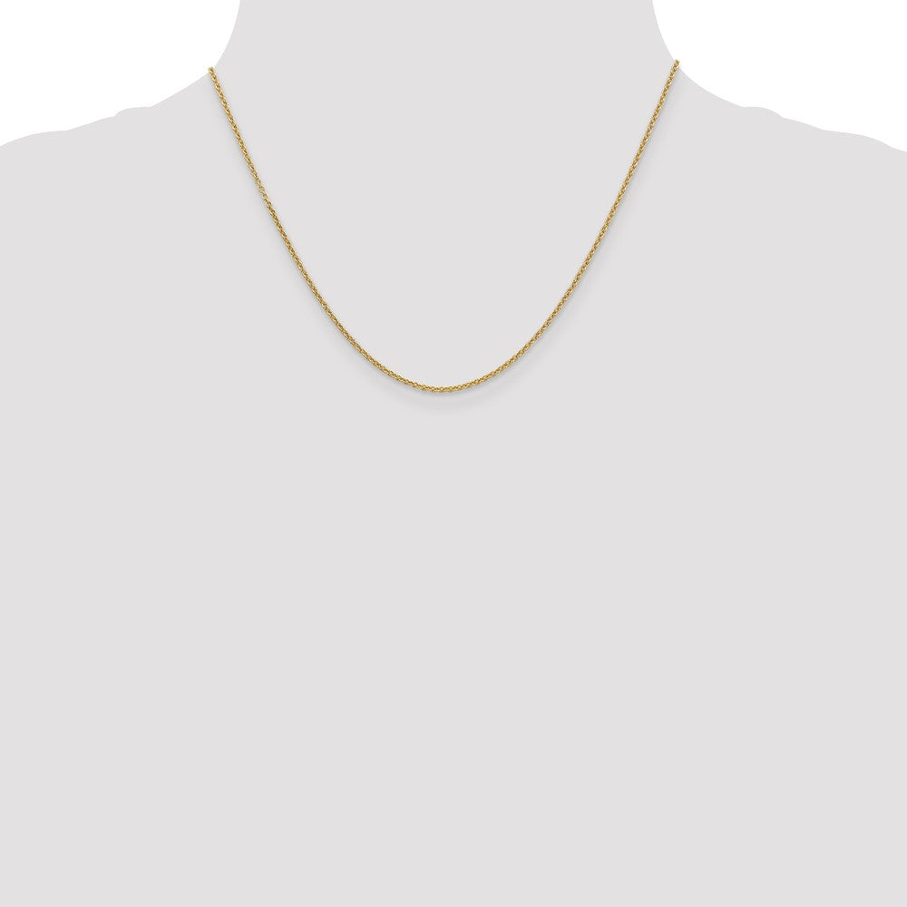 Shop Stylish 14K Gold 18-Inch 1.6mm Open Link Cable Chain - Luxury Quality!