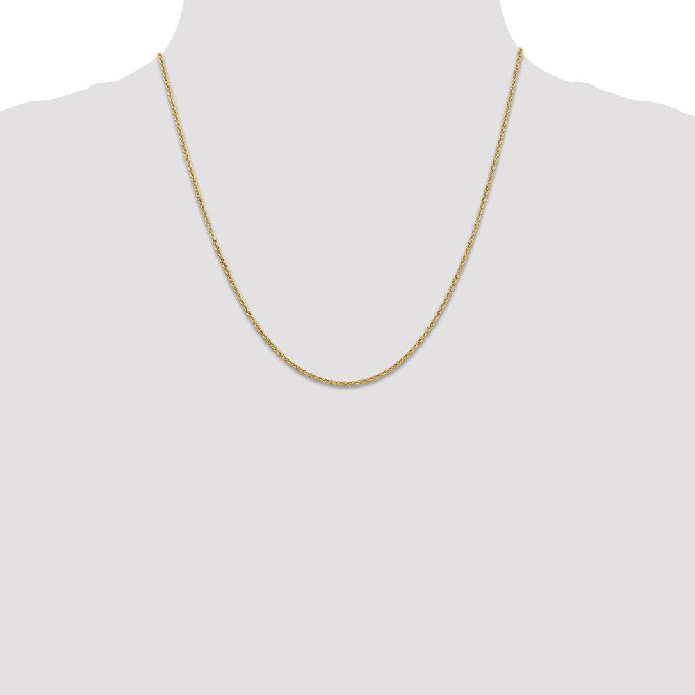 Shop 14K Gold 20-Inch Cable Chain - 1.6mm Stylish Open Links, Luxury Design