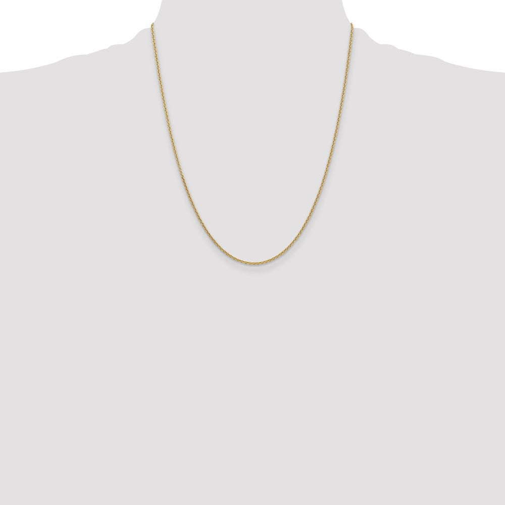 Shop Exclusive 14K Gold 22-Inch 1.6mm Round Cable Chain - Stylish & Affordable