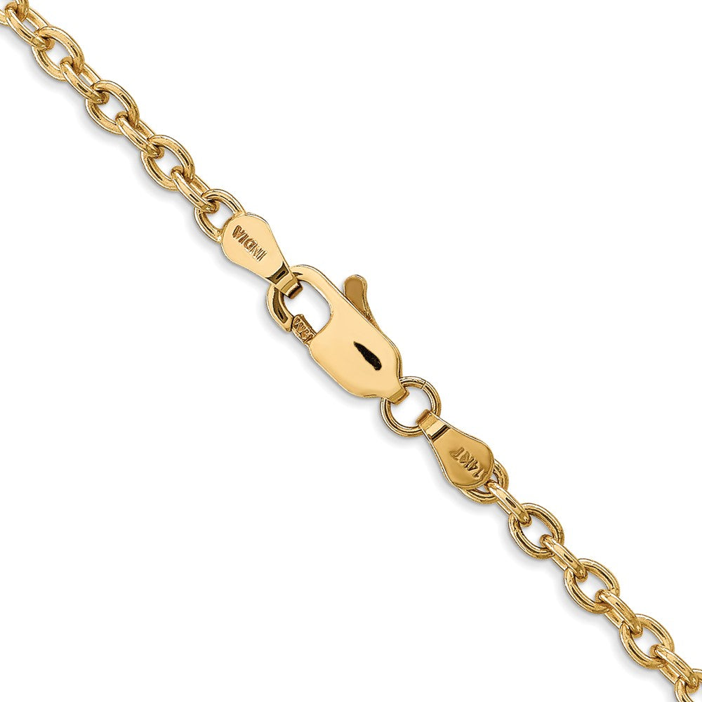 Buy 14K Gold 18-Inch 3.2mm Round Open Link Chain - Stylish & Durable