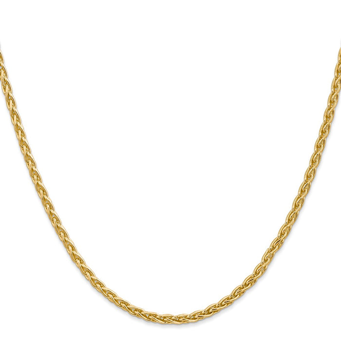 Shop 14K Gold 20-Inch 3mm Parisian Wheat Chain - Stylish & Affordable Luxury-2