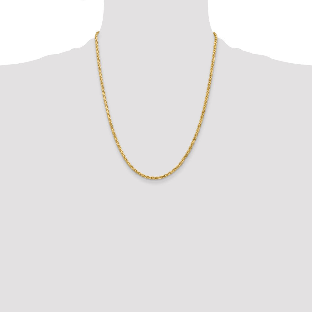 Buy Stylish 14K Gold 22-Inch 3mm Parisian Wheat Chain - Exclusive Value!