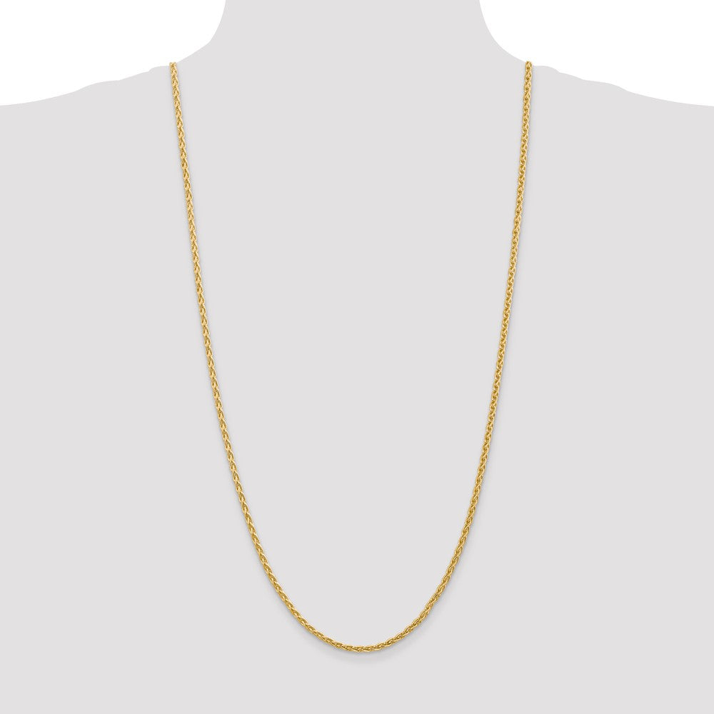 Buy Stylish 14K Gold 30-Inch Parisian Wheat Chain - 3mm Lobster Clasp