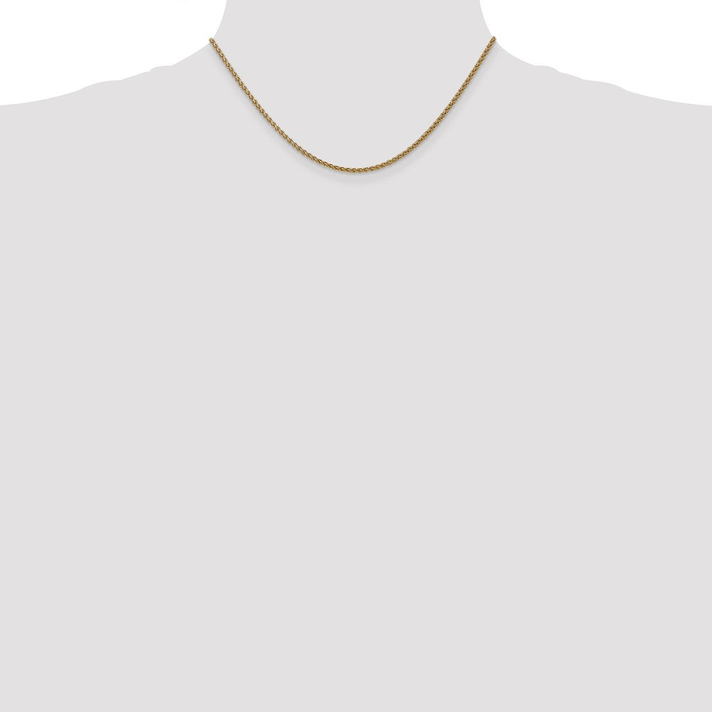 Buy Stylish 14K Gold Spiga Chain, 16-Inch, 1.05mm - Luxury Jewelry Piece!