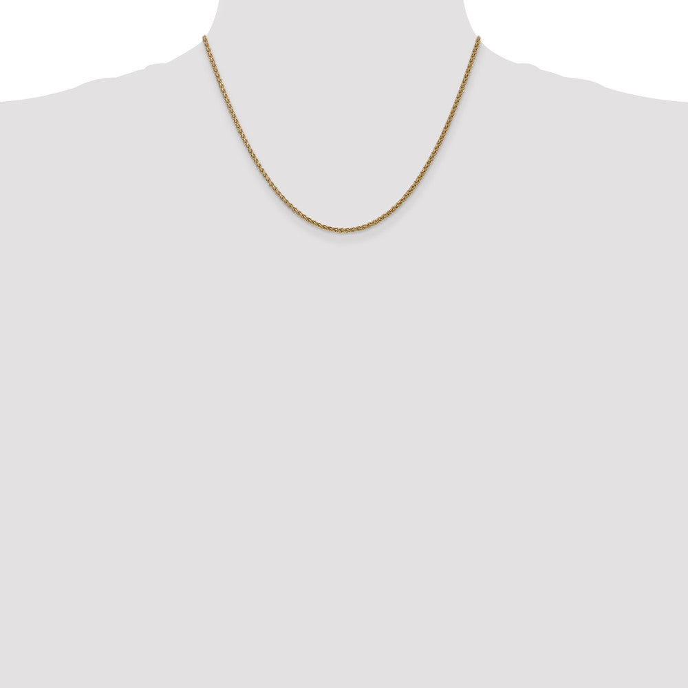 Designer 14K Gold Spiga Chain 18-Inch 1.05mm - Stylish & Affordable Value!